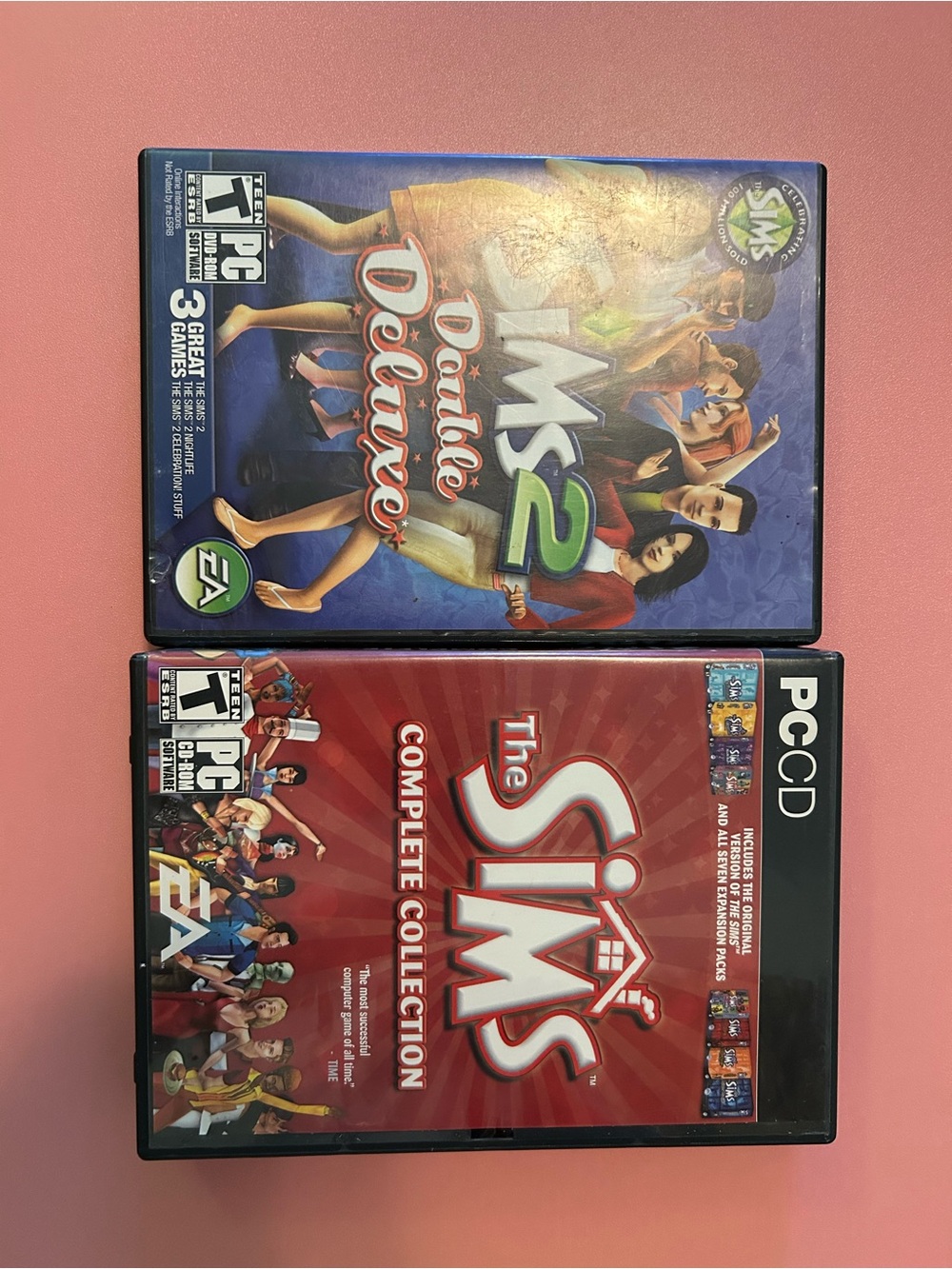 The Sims PC Game Collection – Red & Blue Assorted Cases